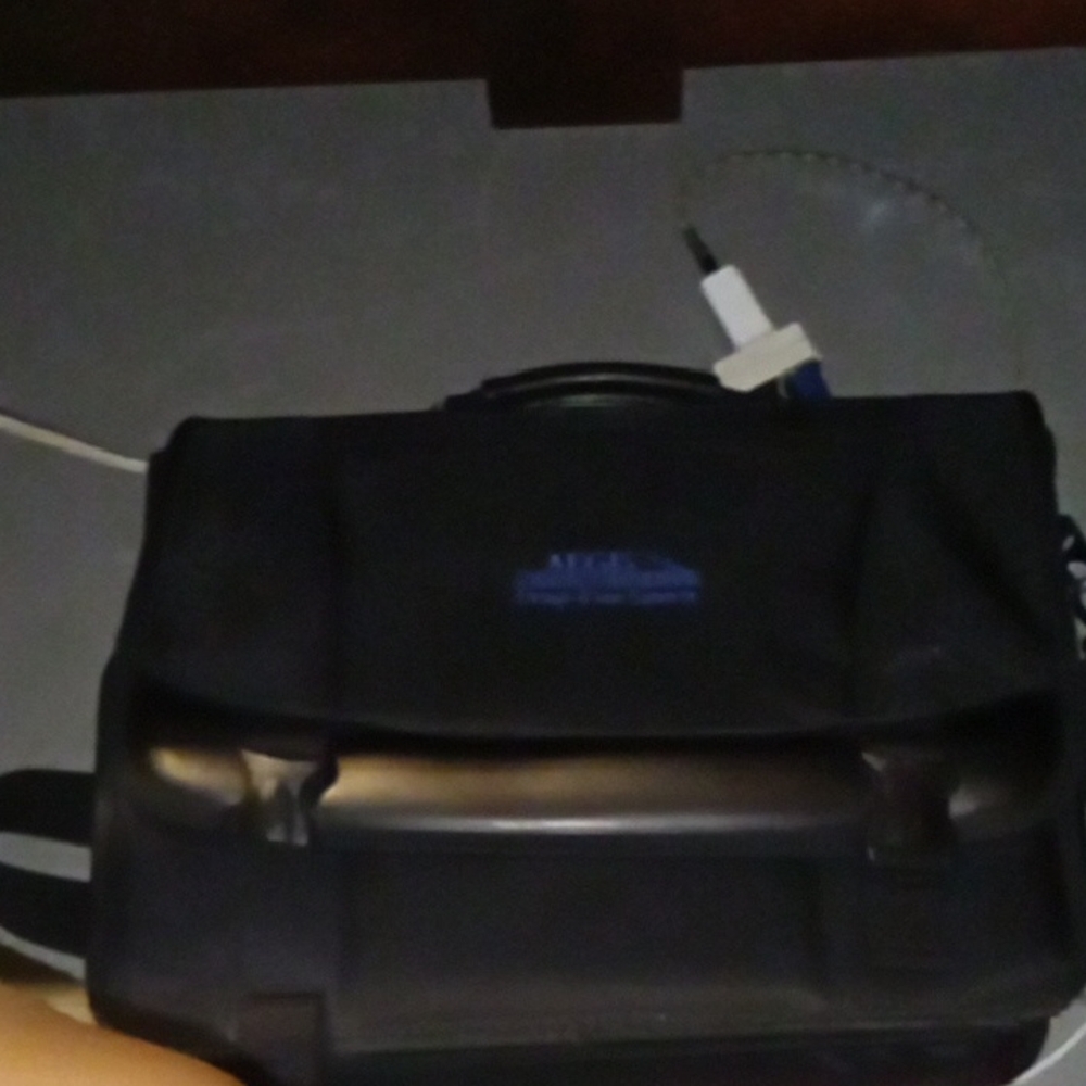 Black Leather Men's Bag
